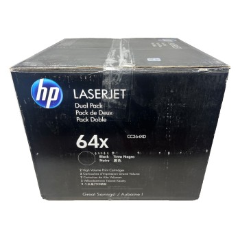 HP CC364XD 64X DUALPACK ORIGINALE NERO PER LASERJET P4014/P4015/P4515 [OPEN BOX]