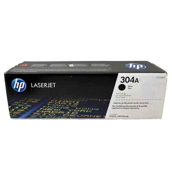 HP CC530A 304A TONER ORIGINALE NERO COLORLASERJET CP2020/CP2025/CM2320 [A BOX]