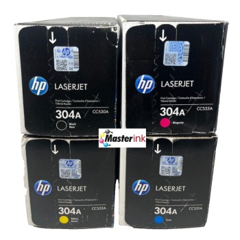 HP 304A 4 TONER ORIGINALI CC530A CC531A CC532A CC533A CP2020/CP2025/CM2320 HP 304A 4 TONER ORIGINALI CC530A CC531A CC532A CC533A CP2020/CP2025/CM2320