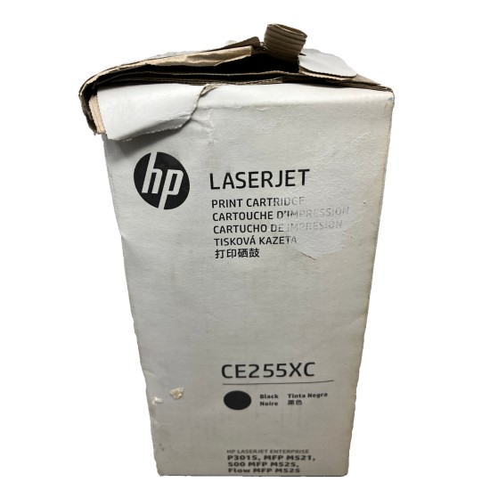 HP CE255X 55X TONER ORIGINALE NERO PER LASERJET P3015/PRO 500 M521DW [D BOX]