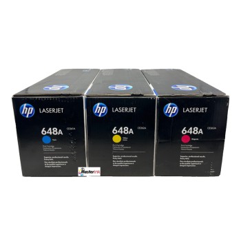 HP CE261A CE262A CE263A 648A 3 TONER ORIGINALI CIANO GIALLO MAGENTA CP4025/4525 HP CE261A CE262A CE263A 648A 3 TONER ORIGINALI CIANO GIALLO MAGENTA CP4025/4525