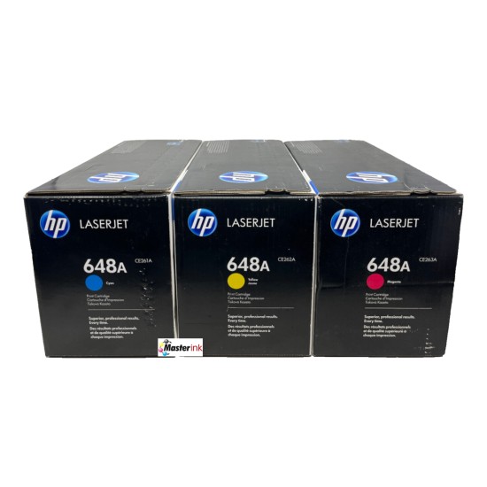 HP CE261A CE262A CE263A 648A 3 TONER ORIGINALI CIANO GIALLO MAGENTA CP4025/4525 HP CE261A CE262A CE263A 648A 3 TONER ORIGINALI CIANO GIALLO MAGENTA CP4025/4525