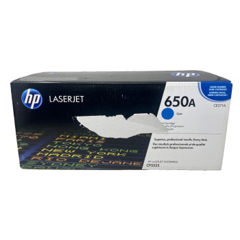 HP CE271A 650A TONER ORIGINALE CIANO COLORLASERJET CP5525/M750n [B BOX]