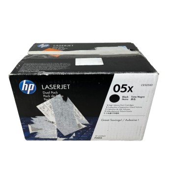 HP CE505XD HP 05X 2 TONER ORIGINALI  LASERJET P2050/P2055D/P205 [OPEN BOX]