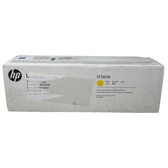 HP CF302A 827A TONER ORIGINALE GIALLO LASERJET ENTERPRISE FLOW M880Z [B BOX]