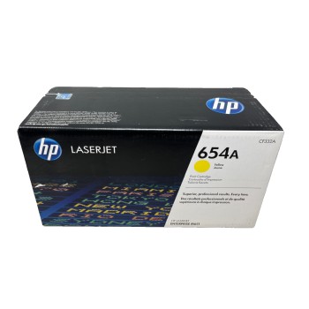 HP CF332A 654A TONER ORIGINALE GIALLO PER HP LASERJET ENTERPRISE M651 [A BOX]