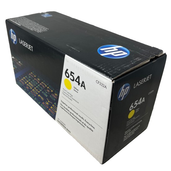 HP CF332A 654A TONER ORIGINALE GIALLO PER HP LASERJET ENTERPRISE M651 [A BOX]