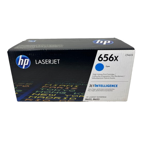 HP CF461X 656X TONER ORIGINALE CIANO COLORLASERJET ENTERPRISE M552dn/M577 [C BOX]