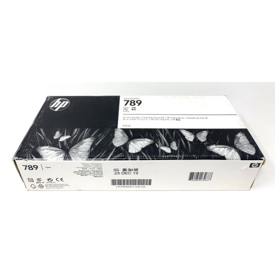 HP CH616A 789 CARTUCCIA ORIGINALE CIANO PER HP DESIGNJET L25500 775 ml [2019]