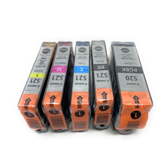 CANON PGI-520 CLI-521 MULTIPACK 5 CARTUCCE PIXMA iP3600/PIXMA iP4600/MP540 [NO BOX]
