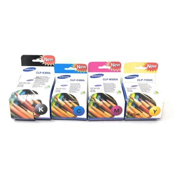 SAMSUNG CLP-P300C 4 TONER NERO CIANO MAGENTA GIALLO ORIGINALE CLP-300/CLX-3160 SAMSUNG CLP-P300C 4 TONER NERO CIANO MAGENTA GIALLO ORIGINALE CLP-300/CLX-3160