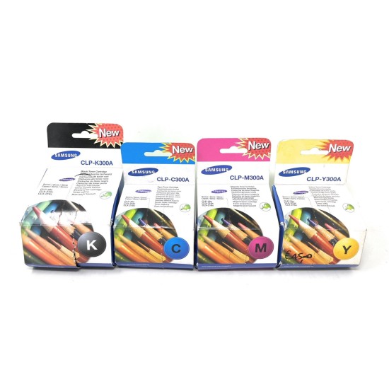 SAMSUNG CLP-P300C 4 TONER NERO CIANO MAGENTA GIALLO ORIGINALE CLP-300/CLX-3160 SAMSUNG CLP-P300C 4 TONER NERO CIANO MAGENTA GIALLO ORIGINALE CLP-300/CLX-3160