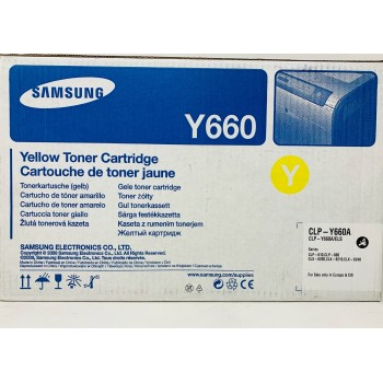 SAMSUNG CLP-Y660A Y660 TONER ORIGINALE GIALLO CLP-610/CLP-660/CLX-6200/6210 [A BOX]