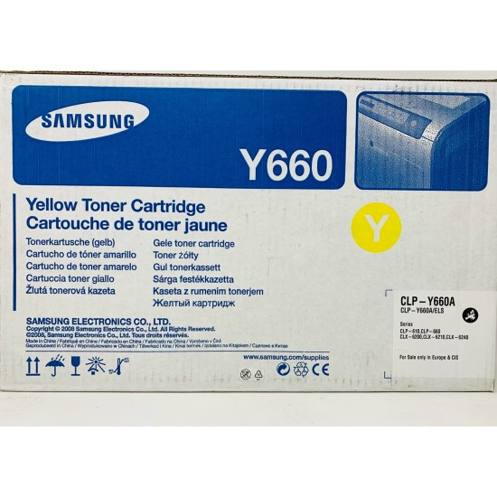 SAMSUNG CLP-Y660A Y660 TONER ORIGINALE GIALLO CLP-610/CLP-660/CLX-6200/6210 [A BOX]