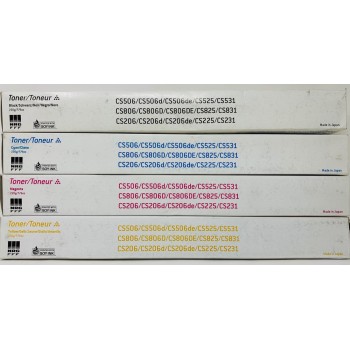 NRG CT114 ORIGINALE NERO/GIALLO/MAGENTA/CIANO CS206/CS506/CS225/CS525/CS531/806