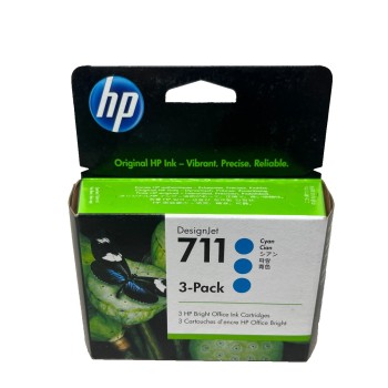 HP CZ134A HP 711 MULTIPACK ORIGINALE CIANO CF.3pz DESIGNJET T120/T520 [08/2023]