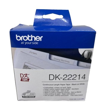 BROTHER DK-22214 ROTOLO ETICHETTE ADESIVO PER QL-800/QL-810/QL-1000 (12mmX30,48m