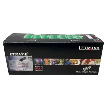 LEXMARK E250A31E E250A11E TONER ORIGINALE NERO E250d/E250dn/E350d/E352dn [A BOX]