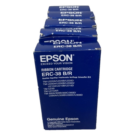 EPSON C43S015376 ERC-23BR NASTRO ORIGINALE NERO ROSSO TM-267/M-252/M-262/M-267 [OPEN BOX]
