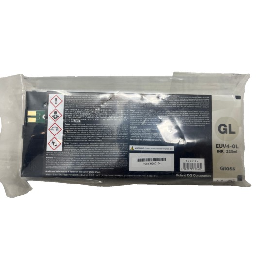 ROLAND EUV4-GL INCHIOSTRO GLOSS EF-12/EF-20/LEC 200/300 220ml [05/2024]