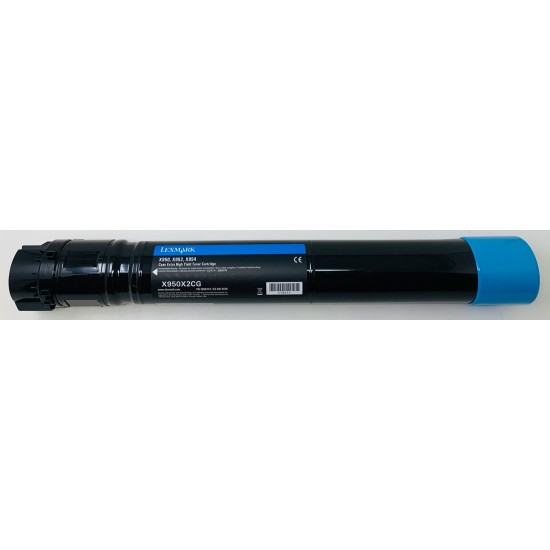 LEXMARK X950X2CG TONER ORIGINALE CIANO PER LEXMARK X950/X952/X954 [B BOX]