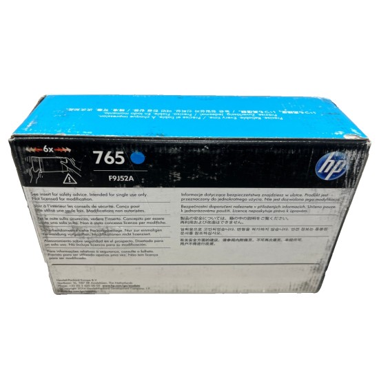 HP F9J52A HP 765 CARTUCCIA ORIGINALE CIANO 400ml PER DESIGNJET T7200 [08/2016]