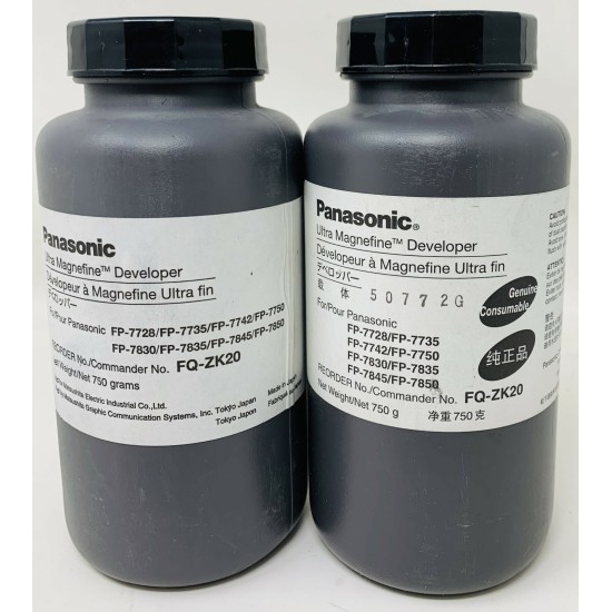 PANASONIC FQ-ZK20 DEVELOPER ORIGINALE FP-7728/FP-7735/FP-7742/FP-7830/FP-7835 X2