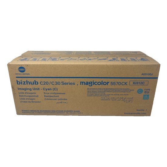 KONICA MINOLTA A0310GJ IU312C IMAGING UNIT ORIGINALE CIANO PER BIZHUB C20/C30
