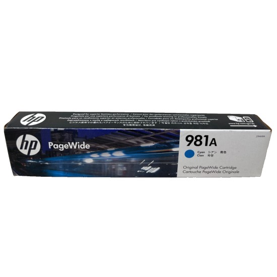 HP J3M68A 981A CARTUCCIA ORIGINALE CIANO PAGEWIDE ENTERPRISE COLOR 556dn 03/2023