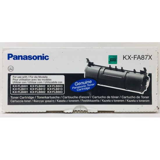 PANASONIC KX-FA87X TONER ORIGINALE NERO KX-FLB801/802/803/811/812/813/881/882/
