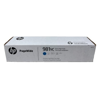 HP L0R17YC 981YC CARTUCCIA ORIGINALE CIANO PAGEWIDE ENTERPRISE COLOR 556dn/586 HP L0R17YC 981YC CARTUCCIA ORIGINALE CIANO PAGEWIDE ENTERPRISE COLOR 556dn/586