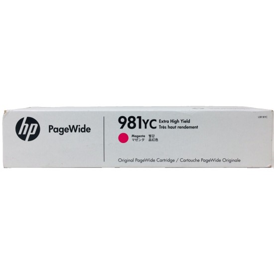 HP L0R18YC 981YC CARTUCCIA ORIGINALE MAGENTA PAGEWIDE ENTERPRISE 556dn [04/2019]