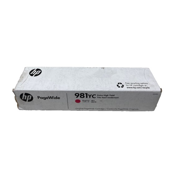 HP L0R18YC 981YC CARTUCCIA ORIGINALE MAGENTA PAGEWIDE COLOR 556dn/586 [OPEN BOX]