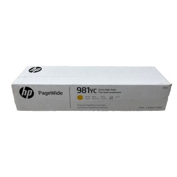 HP L0R19YC 981YC CARTUCCIA ORIGINALE GIALLO PAGEWIDE ENTERPRISE COLOR 556dn/586