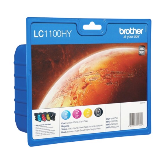 BROTHER LC-1100HY MULTIPACK ORIGINALE BROTHER DCP-135C/MFC-490CW/MFC-6490CW/885C BROTHER LC-1100HY MULTIPACK ORIGINALE BROTHER DCP-135C/MFC-490CW/MFC-6490CW/885C