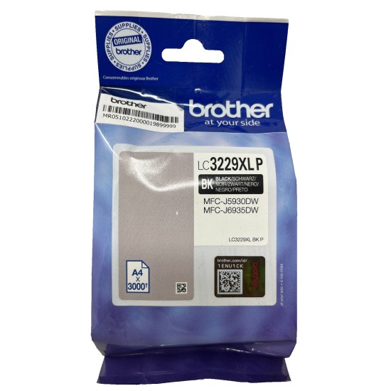 BROTHER LC3229XLBK CARTUCCIA ORIGINALENERO PER MFC-J5930DW/J6935DW [3.000 PG]