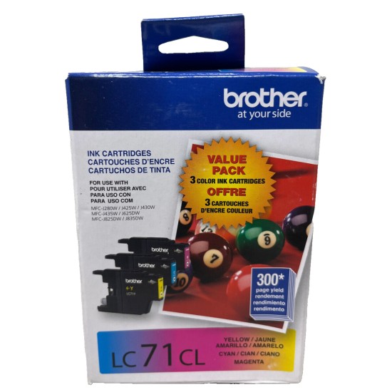BROTHER LC71CL MULTIPACK ORIGINALE MFC-J280W/MFC-J425W/MFC-J430W [KIT 3 CARTUCCE