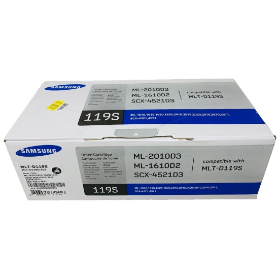 SAMSUNG MLT-D119S 119S TONER ORIGINALE NERO PER ML-1610/2010/SCX-4521 [A BOX]