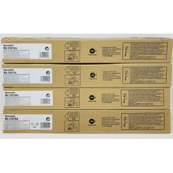 SHARP MX-27GT 4 TONER ORIGINALI NERO CIANO MAGENTA GIALLO MX-2300N/MX-2700N