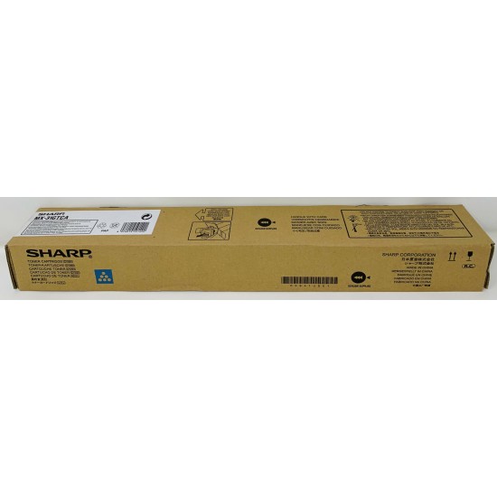SHARP MX-31GTCA TONER ORIGINALE CIANO MX-2301N/MX-2600N/MX-3100N/MX-4100N [A BOX]