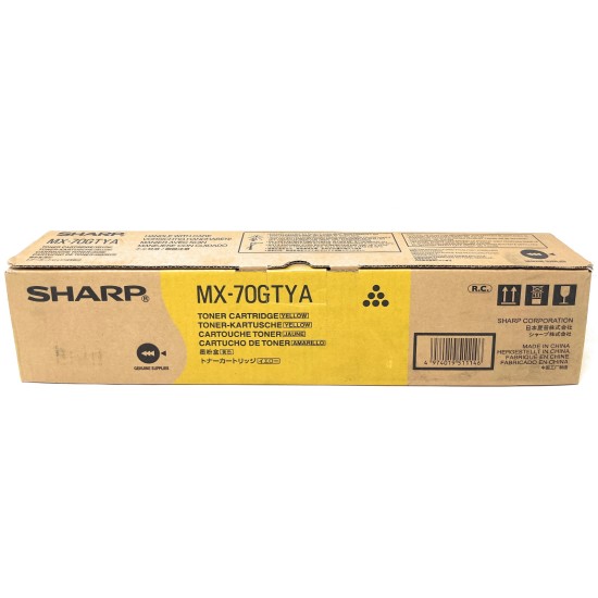 SHARP MX-70GTYA TONER ORIGINALE GIALLO MX-5500/MX-6200/MX-7000 SERIES [B BOX]