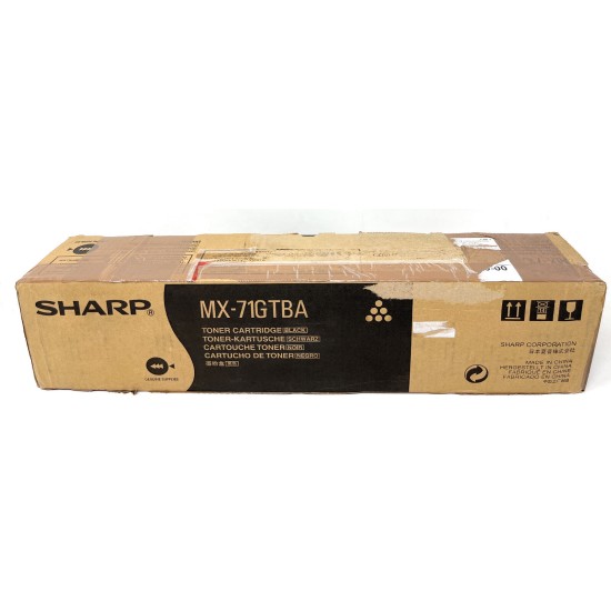 SHARP MX-71GTBA TONER ORIGINALE NERO MX-5500/MX-6201/MX-7001 SERIES [C BOX]