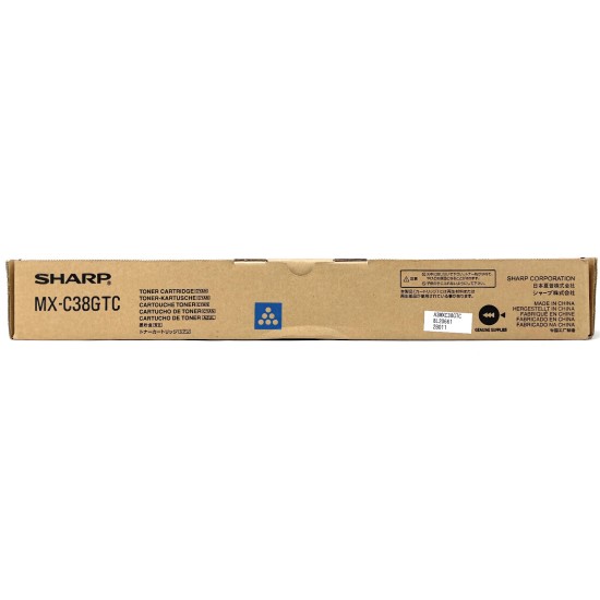 SHARP MX-C38GTC ORIGINALE CIANO MX-C310/MX-C311/MX-C380/MX-C381/MX-C380P [A BOX]