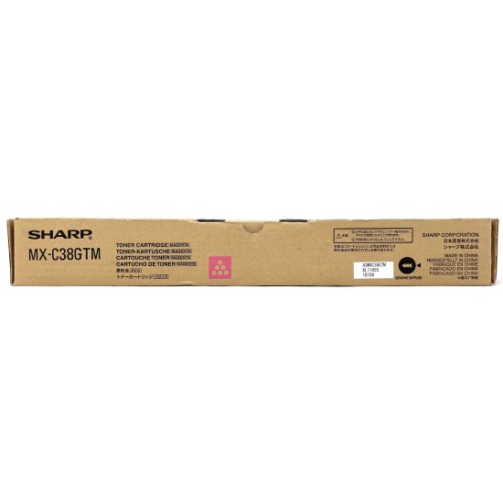 SHARP MX-C38GTM ORIGINALE MAGENTA MX-C310/MX-C311/MX-C380/MX-C381/MXC380 [A BOX]