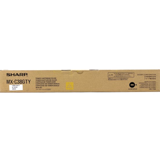 SHARP MX-C38GTY ORIGINALE GIALLO MX-C310/MX-C311/MX-C380/MX-C381/MXC380 [A BOX]