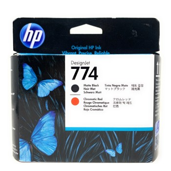 HP P2V97A HP 774 TESTINA ORIGINALE NERO OPACO/ROSSO DESIGNJET Z6810 [02/2021]