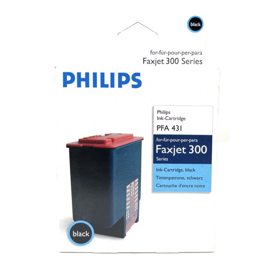 PHILIPS PFA-431 CARTUCCIA INKJET ORIGINALE NERO PER FAXJET 300/FAX 300 [A BOX]