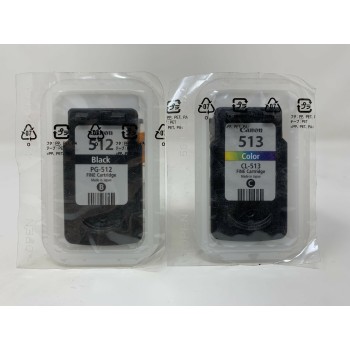 CANON PG-512+CL-513 ORIGINALE NERO+COLORE MX320/MX340/MX410/MP240/MP260/MP495 CANON PG-512+CL-513 ORIGINALE NERO+COLORE MX320/MX340/MX410/MP240/MP260/MP495