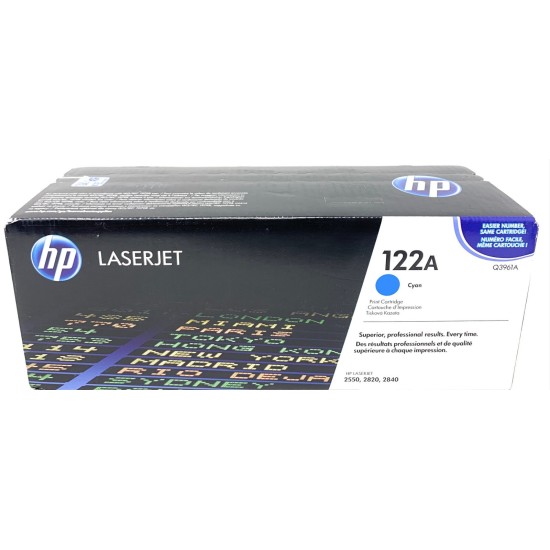HP Q3961A 122A TONER ORIGINALE CIANO COLORLASERJET 2550/2820/2840 [BLACK BOX]