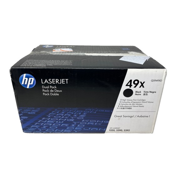HP Q5949XD HP 49X PACCO DOPPIO ORIGINALE NERO PER HP LASERJET 1320/3390/3392 [OPEN BOX]